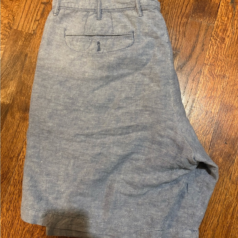 Gap Shorts Khaki Mens 38 linen cotton